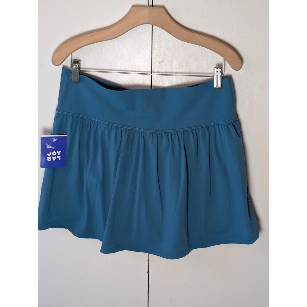 JoyLab High-Rise Crossover Waistband Dark Aqua Skort XL - Picture 14 of 16